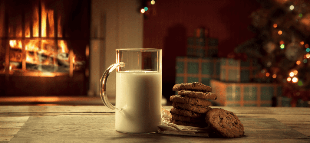 ¿Por qué se le deja leche a Santa Claus en Navidad?